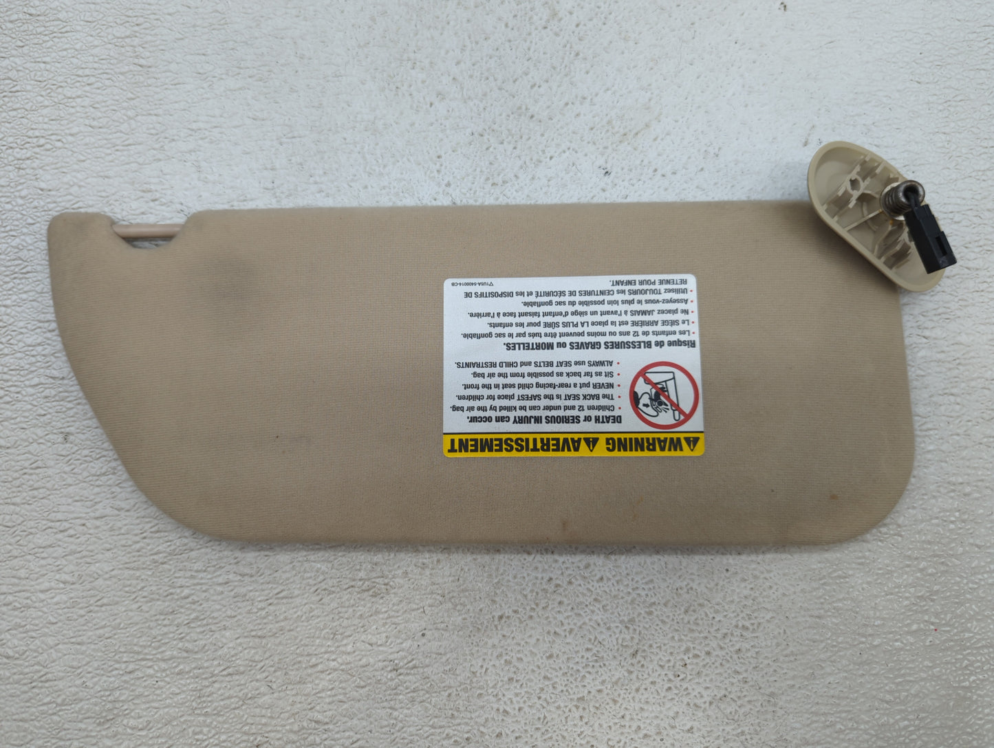 2004 Ford Starliner Sun Visor Shade Replacement Driver Left Mirror Fits OEM Used Auto Parts - Oemusedautoparts1.com