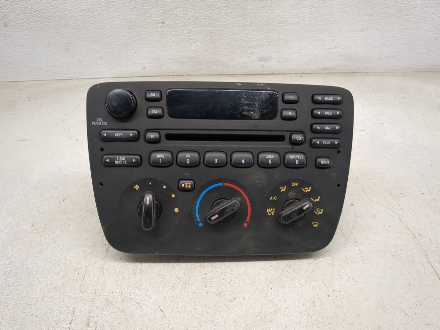 2004-2007 Ford Taurus Radio AM FM Cd Player Receiver Replacement P/N:4F1T-18C858-DC YF1F-18 Fits Fits 2004 2005 2006 2007 OE