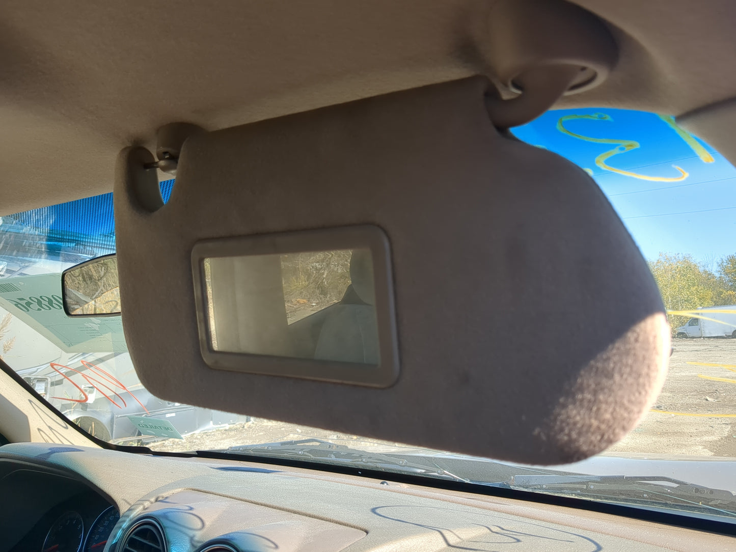 2002-2004 Gmc Envoy Sun Visor Shade Replacement Passenger Right Mirror Fits Fits 2002 2003 2004 OEM Used Auto Parts - Oemuse