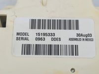 2003-2009 Gmc Envoy Climate Control Module Temperature AC/Heater Replacement P/N:15195333 Fits OEM Used Auto Parts - Oemused