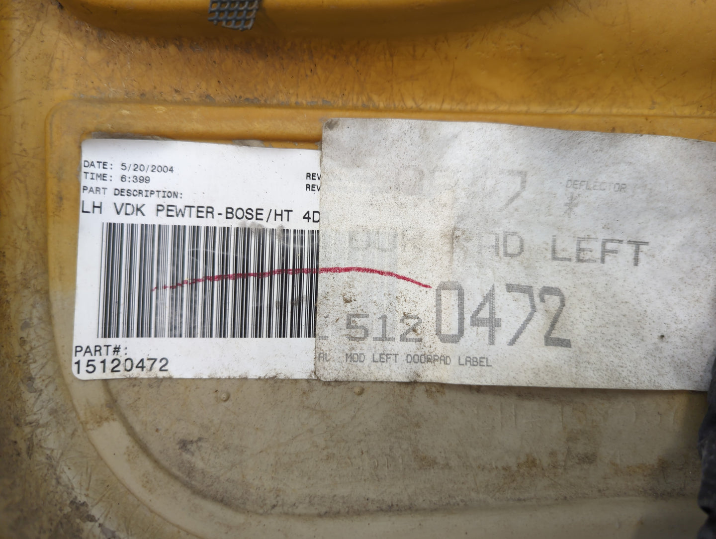 2004 Gmc Sierra 1500 Front Left Driver Interior Door Panel Trim Dark Grey - Oemusedautoparts1.com