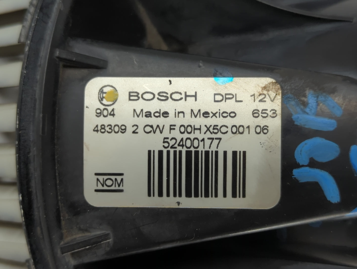 2003-2014 Gmc Sierra 3500 Heater AC Blower Motor P/N:52400177 52495870 Fits OEM Used Auto Parts - Oemusedautoparts1.com