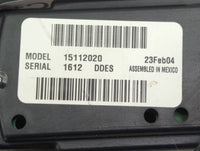 2003-2006 Gmc Yukon Climate Control Module Temperature AC/Heater Replacement P/N:15112020 Fits Fits 2003 2004 2005 2006 OEM 