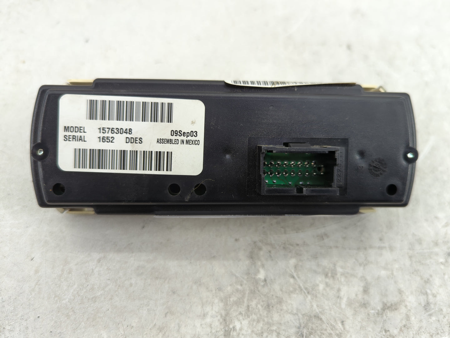 2003-2006 Gmc Yukon Climate Control Module Temperature AC/Heater Replacement P/N:15763048 Fits Fits 2003 2004 2005 2006 OEM 