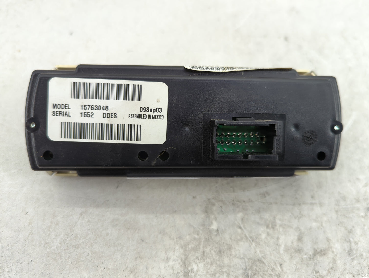 2003-2006 Gmc Yukon Climate Control Module Temperature AC/Heater Replacement P/N:15763048 Fits Fits 2003 2004 2005 2006 OEM 