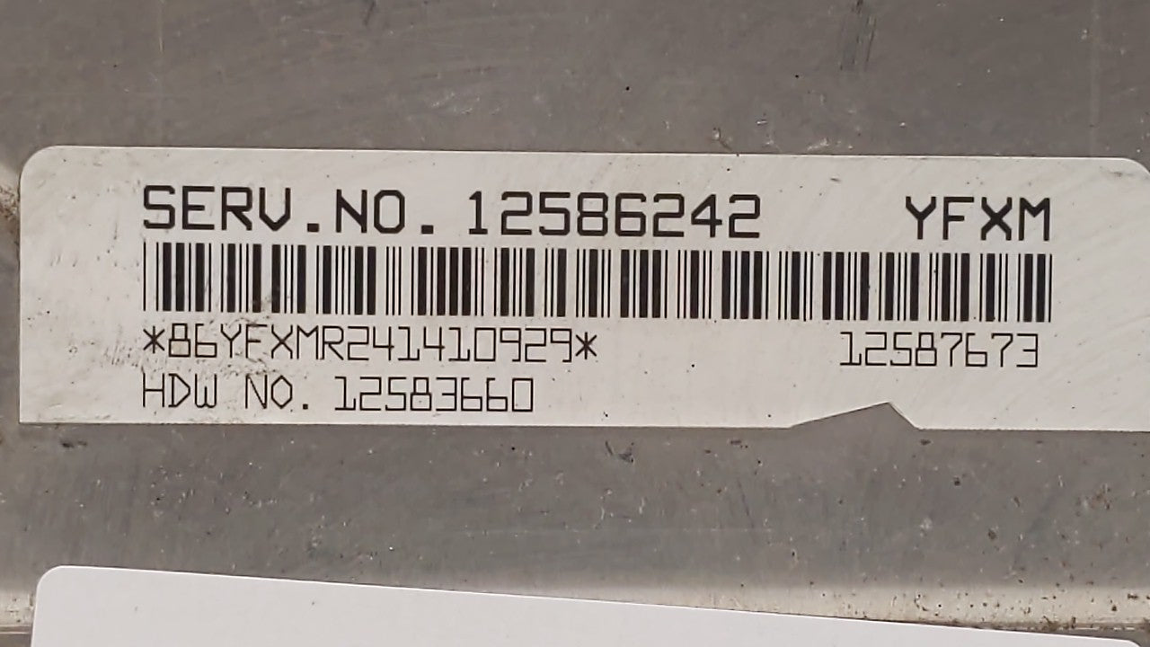 2004 Gmc Yukon Xl 1500 PCM Engine Control Computer ECU ECM PCU OEM P/N:12586242 12583660 Fits OEM Used Auto Parts - Oemuseda