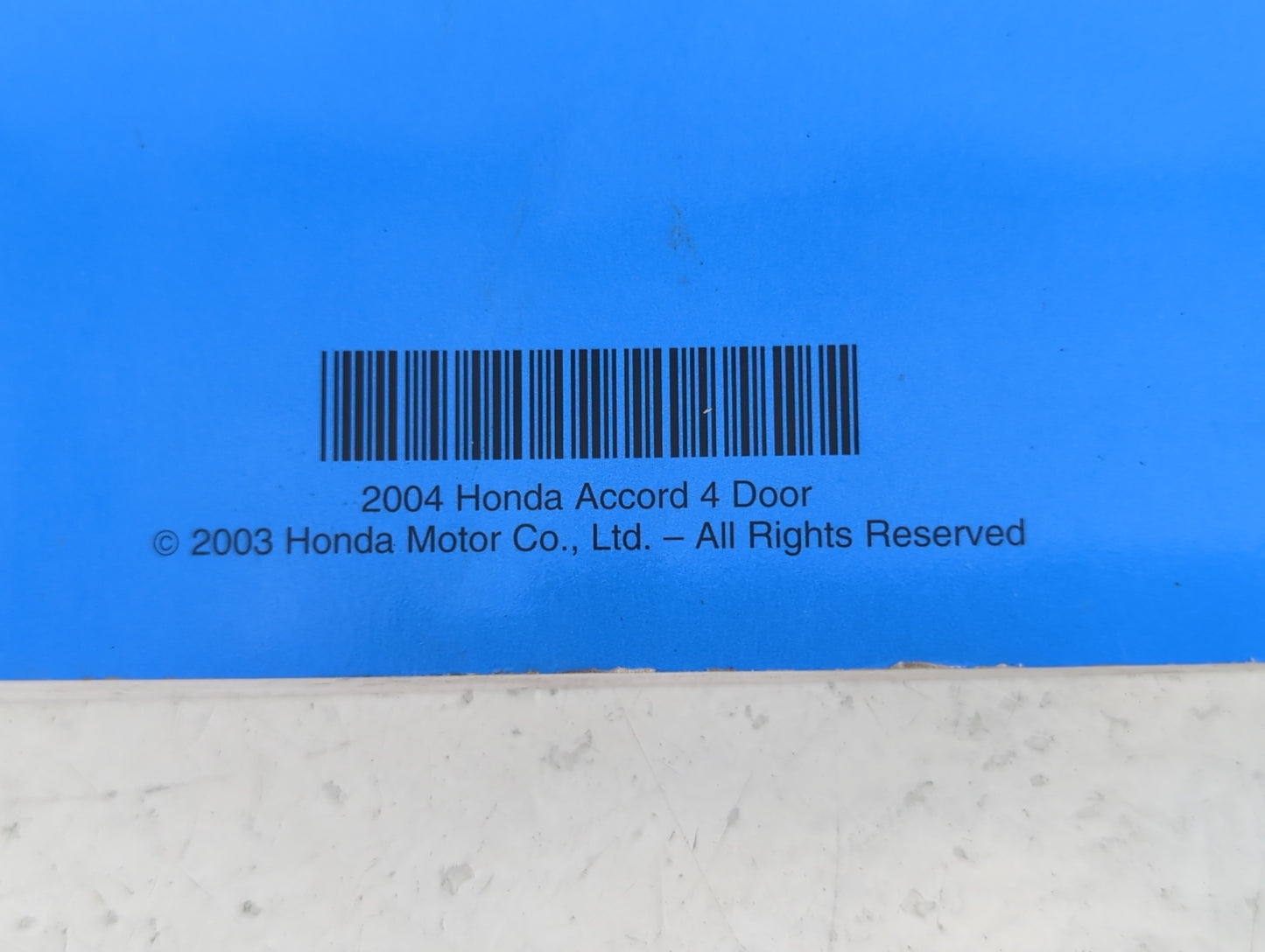 2004 Honda Accord Owners Manual Book Guide P/N:31SDA610 00X31-SDA-6101 OEM Used Auto Parts - Oemusedautoparts1.com