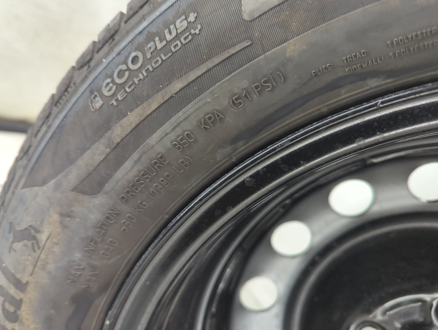 2004 Honda Accord Spare Donut Tire Wheel Rim Oem - Oemusedautoparts1.com