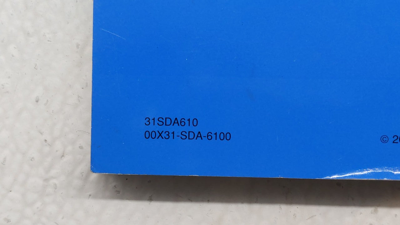 2004 Honda Accord Owners Manual Book Guide P/N:00X31-SDA-6100 OEM Used Auto Parts - Oemusedautoparts1.com