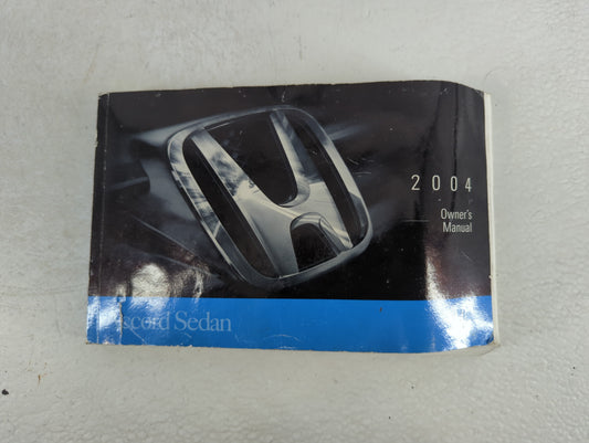 2004 Honda Accord Owners Manual Book Guide P/N:0CX31-SDA-6101 OEM Used Auto Parts - Oemusedautoparts1.com