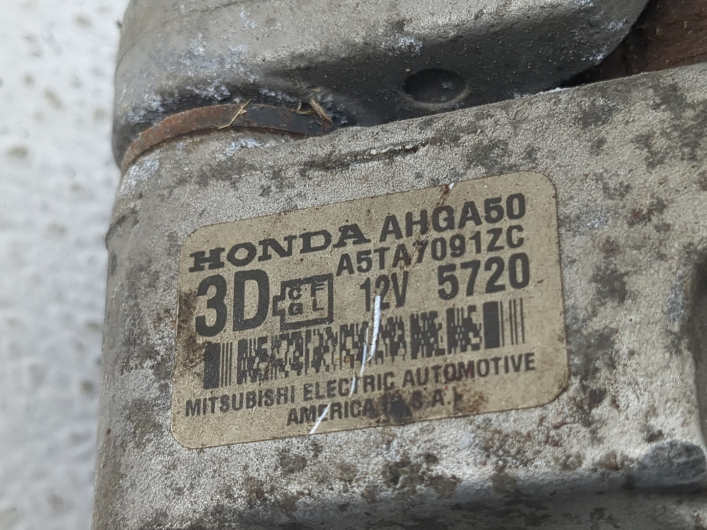 2001-2005 Honda Civic Alternator Replacement Generator Charging Assembly Engine OEM P/N:A5TA7091ZC Fits OEM Used Auto Parts 