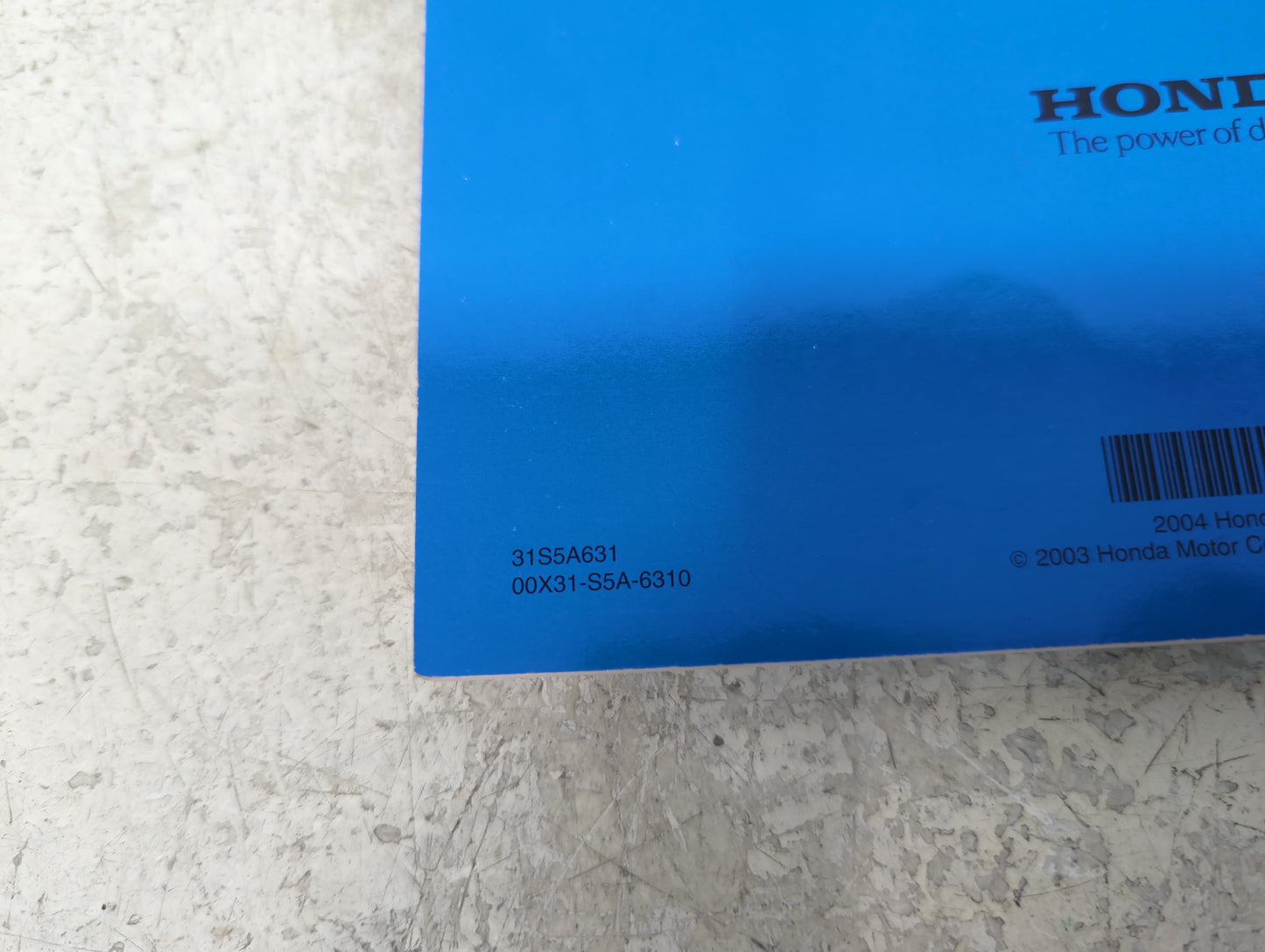 2004 Honda Civic Owners Manual Book Guide P/N:00X31-S5A-6310 OEM Used Auto Parts - Oemusedautoparts1.com