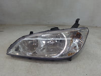 2004 Honda Civic Driver Left Oem Head Light Headlight Lamp - Oemusedautoparts1.com