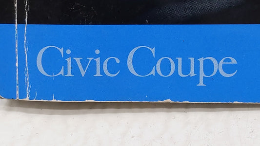 2004 Honda Civic Owners Manual Book Guide P/N:COUPE OEM Used Auto Parts