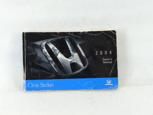 2004 Honda Civic Owners Manual Book Guide P/N:00X31-S5A-6310 31S5A631 OEM Used Auto Parts - Oemusedautoparts1.com