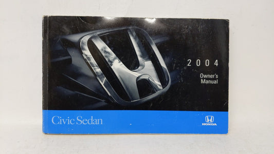 2004 Honda Civic Owners Manual Book Guide OEM Used Auto Parts - Oemusedautoparts1.com