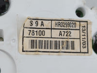 2004 Honda Cr-V Instrument Cluster Speedometer Gauges Fits OEM Used Auto Parts - Oemusedautoparts1.com