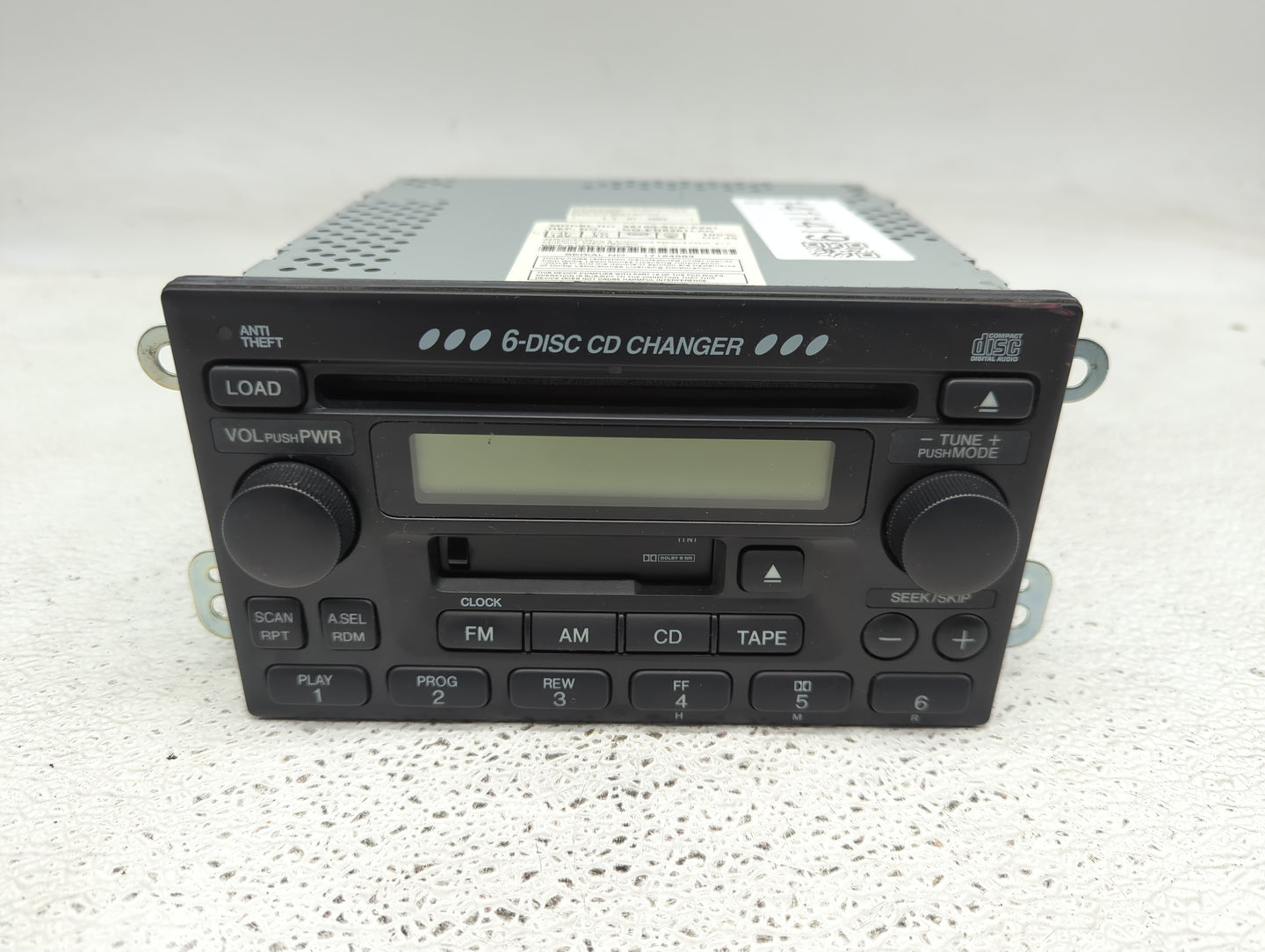 2002-2004 Honda Cr-V Radio AM FM Cd Player Receiver Replacement P/N:39100-SCA-A201 Fits Fits 2002 2003 2004 OEM Used Auto Pa