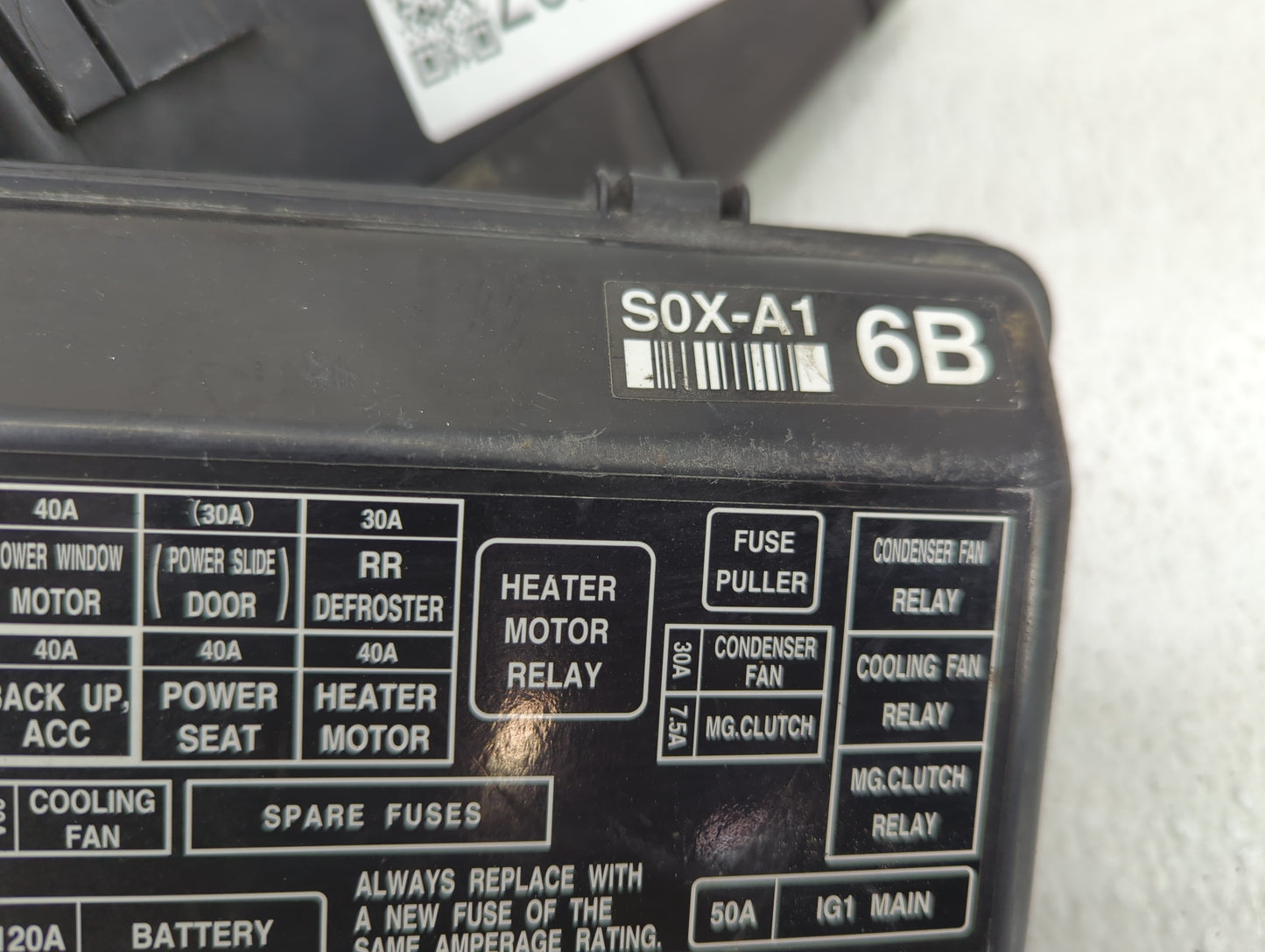 1999-2004 Honda Odyssey Fusebox Fuse Box Panel Relay Module P/N:S0X-A1 Fits Fits 1999 2000 2001 2002 2003 2004 OEM Used Auto