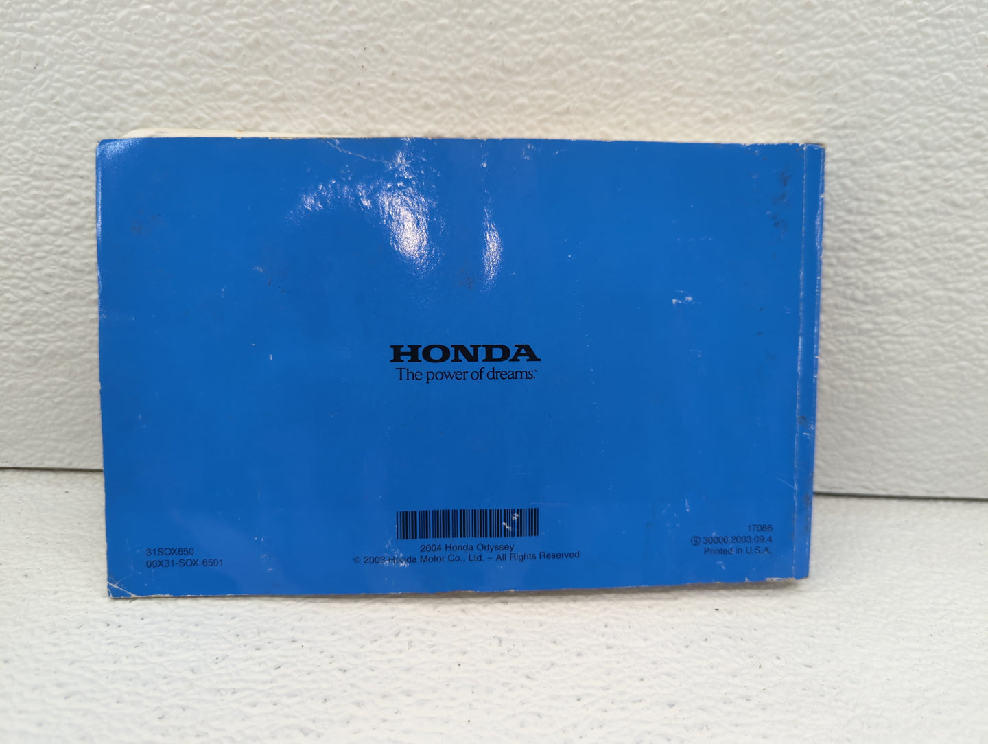 2004 Honda Odyssey Owners Manual Book Guide OEM Used Auto Parts - Oemusedautoparts1.com