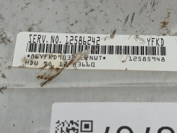 2004 Hummer H2 PCM Engine Control Computer ECU ECM PCU OEM P/N:12585948 Fits OEM Used Auto Parts
