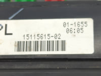 2004 Hummer H2 Fusebox Fuse Box Panel Relay Module P/N:15115615-02 Fits OEM Used Auto Parts - Oemusedautoparts1.com