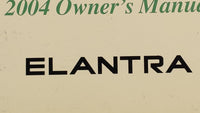 2004 Hyundai Elantra Owners Manual Book Guide OEM Used Auto Parts - Oemusedautoparts1.com