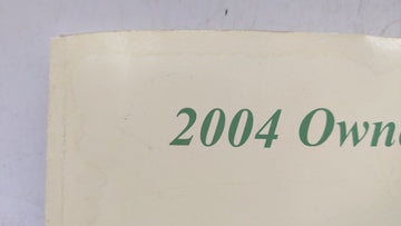 2004 Hyundai Santa Fe Owners Manual Book Guide OEM Used Auto Parts