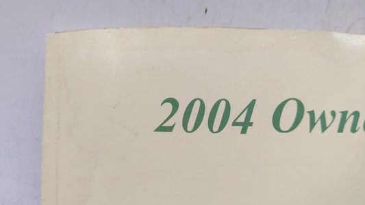 2004 Hyundai Santa Fe Owners Manual Book Guide OEM Used Auto Parts