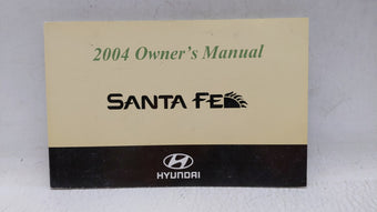compare product 2004 Hyundai Santa Fe Owners Manual Book Guide OEM Used Auto Parts
