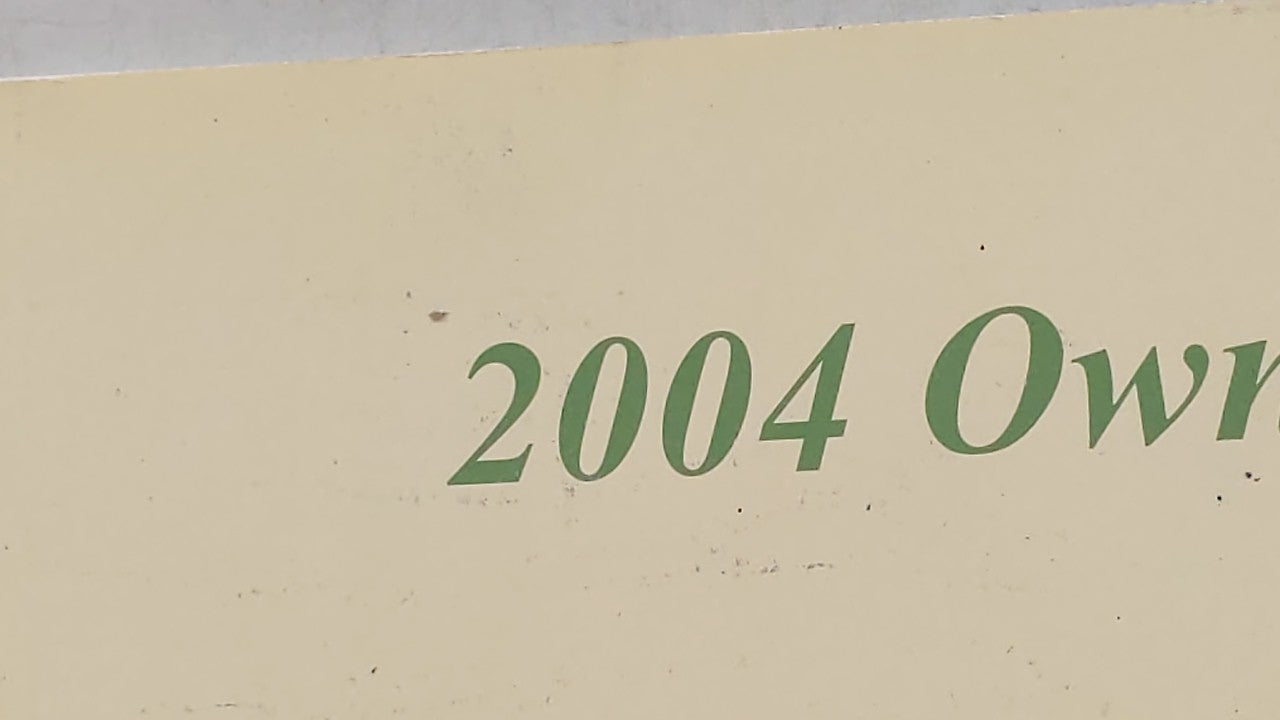 2004 Hyundai Santa Fe Owners Manual Book Guide OEM Used Auto Parts - Oemusedautoparts1.com