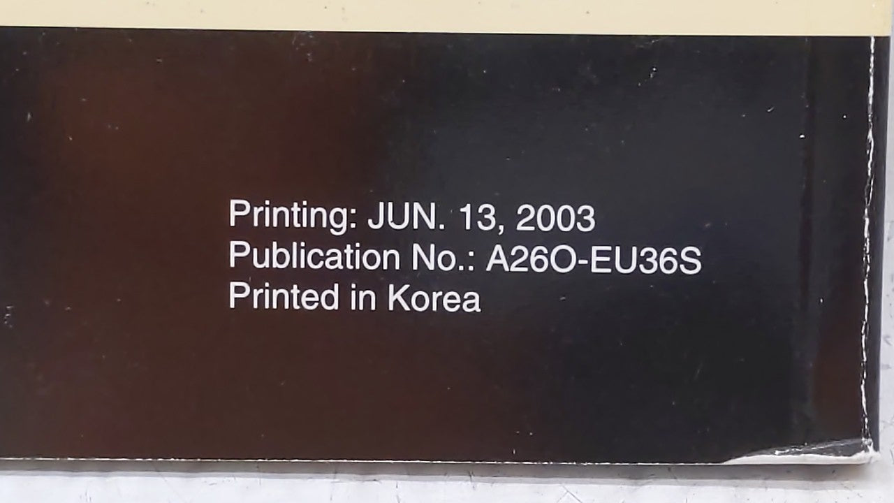 2004 Hyundai Santa Fe Owners Manual Book Guide OEM Used Auto Parts - Oemusedautoparts1.com