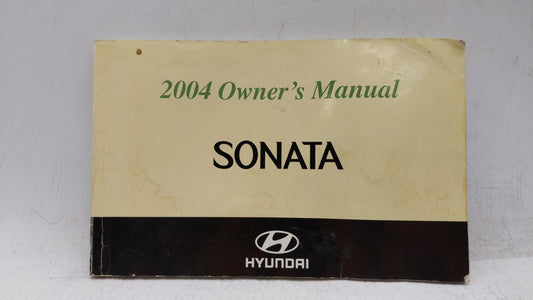2004 Hyundai Sonata Owners Manual Book Guide OEM Used Auto Parts - Oemusedautoparts1.com