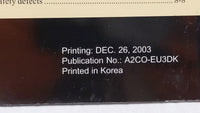 2004 Hyundai Tiburon Owners Manual Book Guide OEM Used Auto Parts - Oemusedautoparts1.com