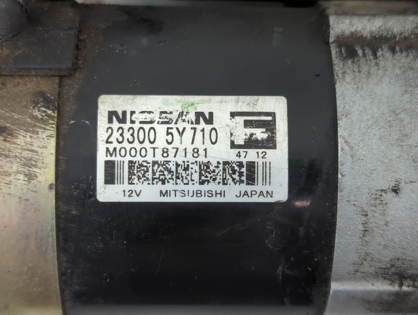 2002-2004 Infiniti I35 Car Starter Motor Solenoid OEM P/N:M000T87181 23300 5Y710 Fits Fits 2002 2003 2004 OEM Used Auto Part