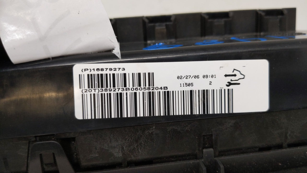 2004-2005 Isuzu Ascender Climate Control Module Temperature AC/Heater Replacement P/N:15166895 15879273 Fits OEM Used Auto P