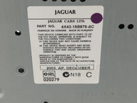 2004-2008 Jaguar X-Type Radio AM FM Cd Player Receiver Replacement P/N:4X43-18B876-AC Fits Fits 2004 2005 2006 2007 2008 OEM