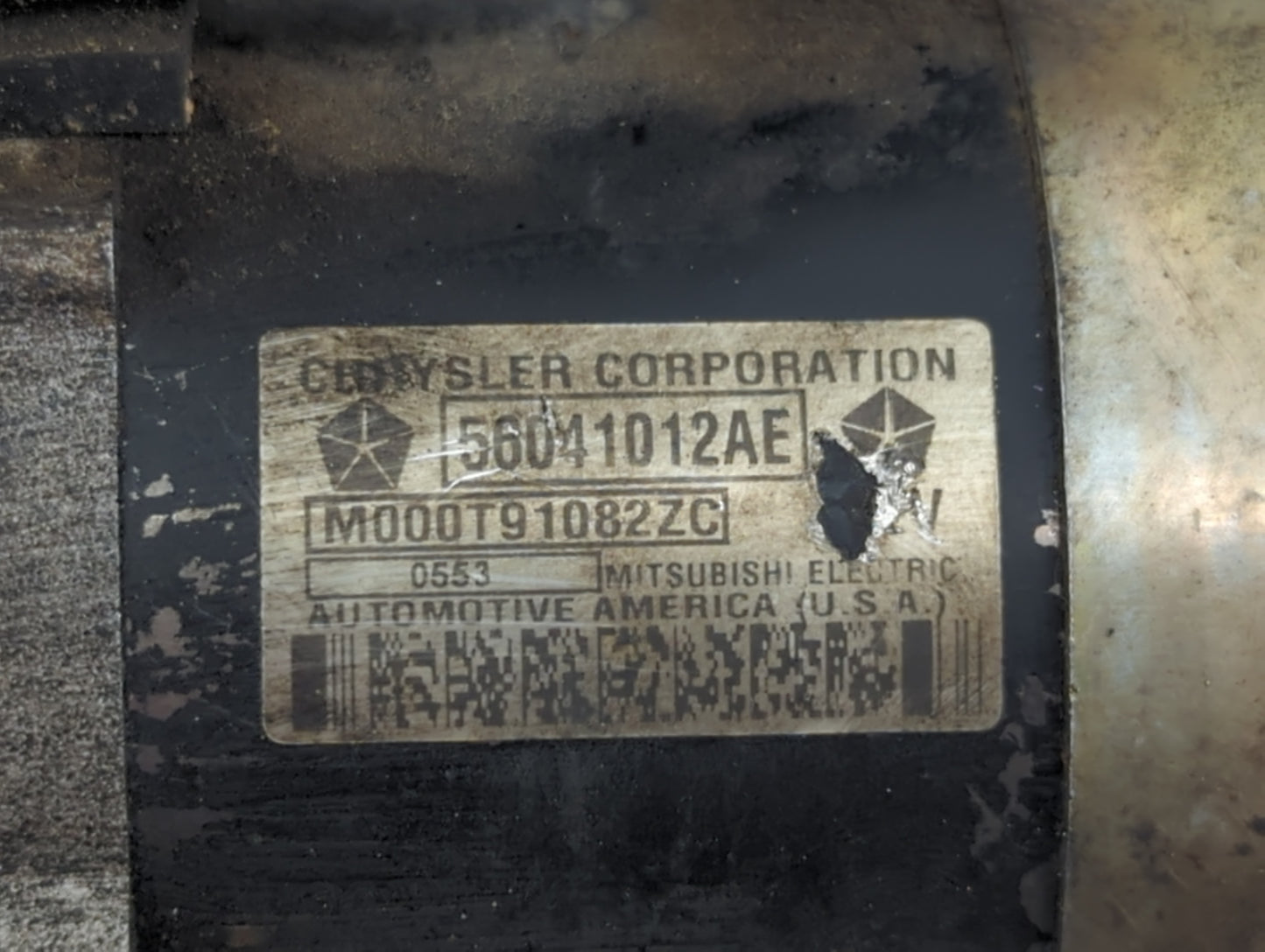 2003-2004 Jeep Grand Cherokee Car Starter Motor Solenoid OEM P/N:56041012AE Fits Fits 2003 2004 2005 2006 OEM Used Auto Part