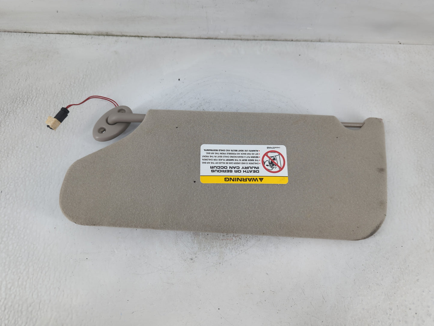 2002-2004 Jeep Grand Cherokee Sun Visor Shade Replacement Passenger Right Mirror Fits Fits 2002 2003 2004 OEM Used Auto Part