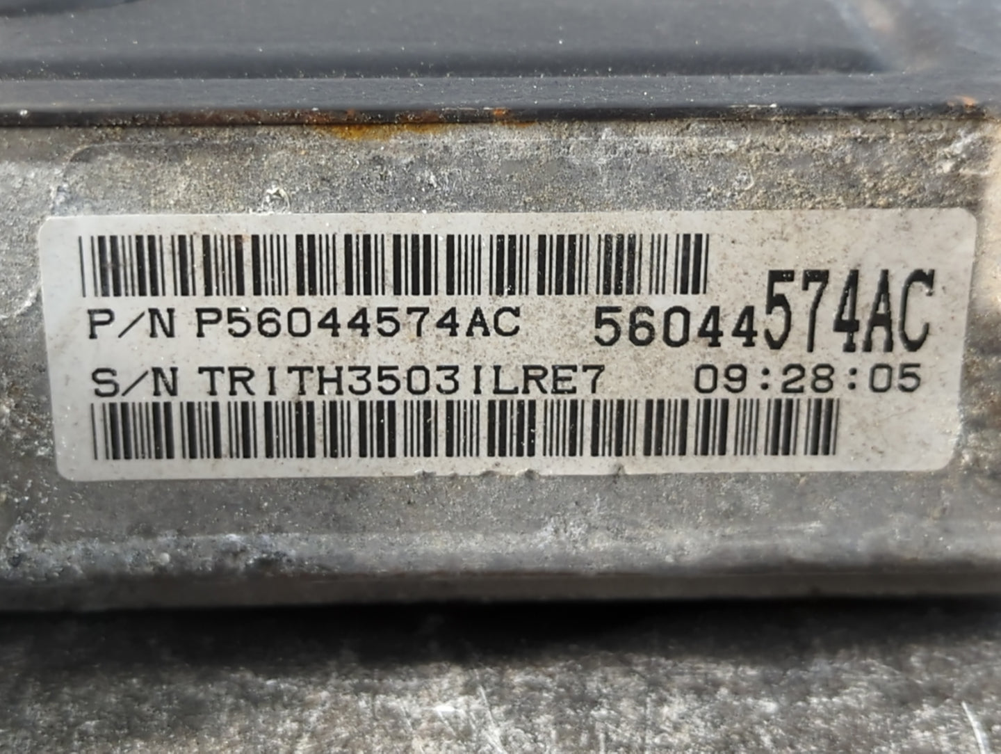 2004 Jeep Grand Cherokee PCM Engine Control Computer ECU ECM PCU OEM P/N:P56044574AC Fits OEM Used Auto Parts - Oemusedautop
