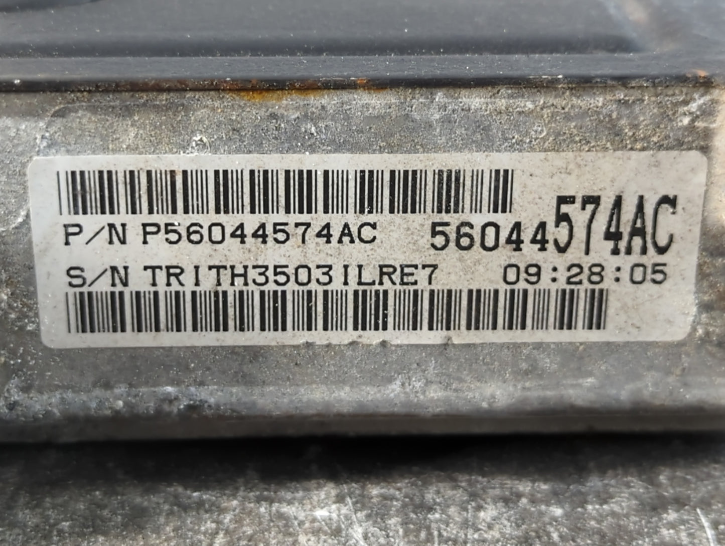 2004 Jeep Grand Cherokee PCM Engine Control Computer ECU ECM PCU OEM P/N:P56044574AC Fits OEM Used Auto Parts - Oemusedautop