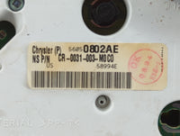 2002-2004 Jeep Grand Cherokee Instrument Cluster Speedometer Gauges Fits Fits 2002 2003 2004 OEM Used Auto Parts - Oemusedau