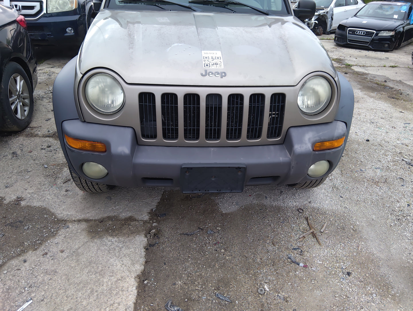 2002-2004 Jeep Liberty Front Bumper - Oem 5042439 - Oemusedautoparts1.com