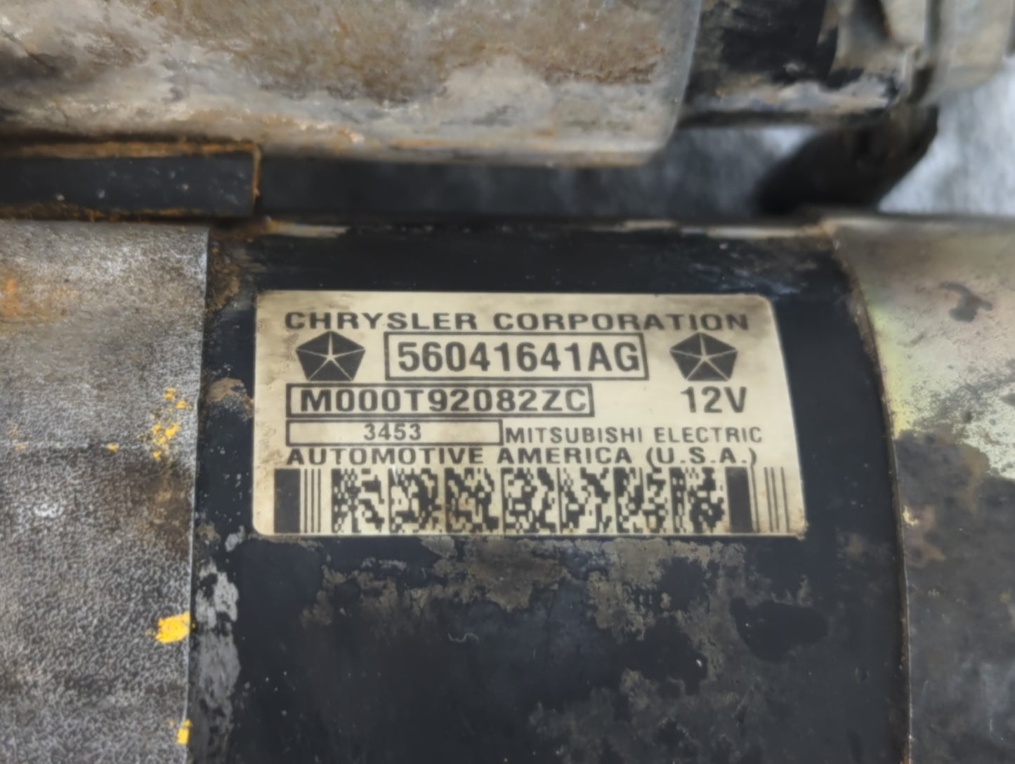 2003-2005 Jeep Liberty Car Starter Motor Solenoid OEM P/N:M000T92082ZC 56041641AG Fits Fits 2003 2004 2005 OEM Used Auto Par