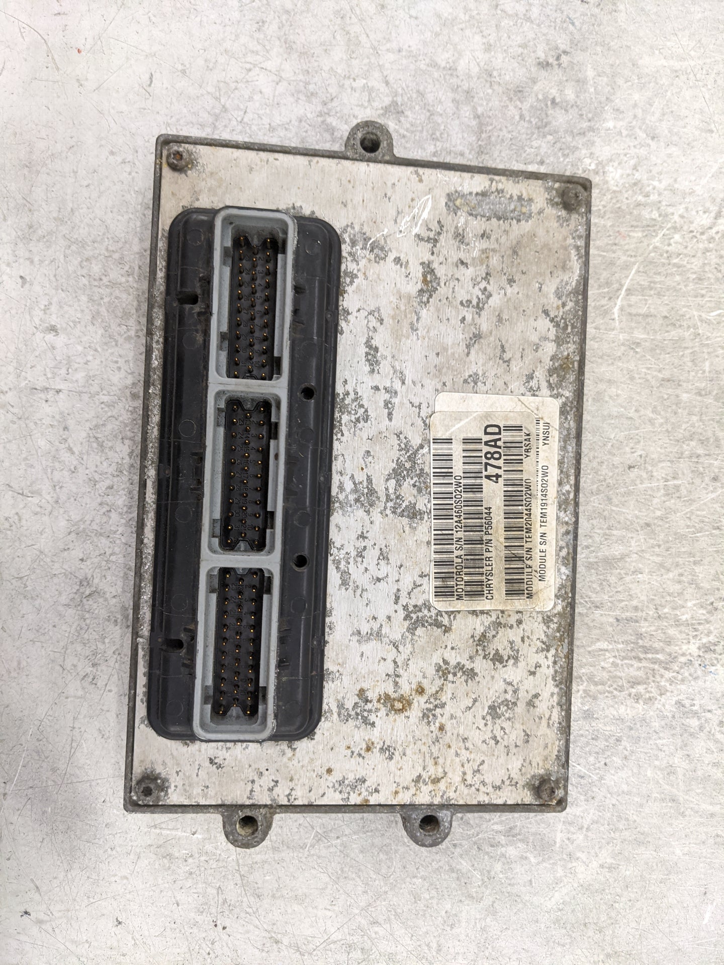 2004 Jeep Wrangler PCM Engine Control Computer ECU ECM PCU OEM P/N:P56044 12A460S02W0, TEM2044S02W0, TEM1914S02W0, 478AD Fit