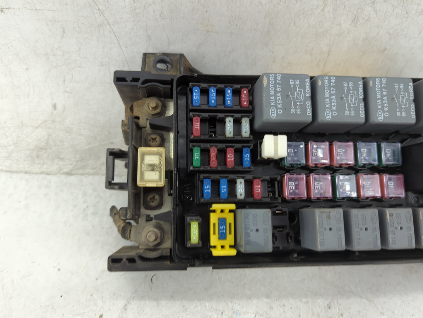 2002-2005 Kia Sedona Fusebox Fuse Box Panel Relay Module P/N:0K52Y-66-760 Fits Fits 2002 2003 2004 2005 OEM Used Auto Parts 