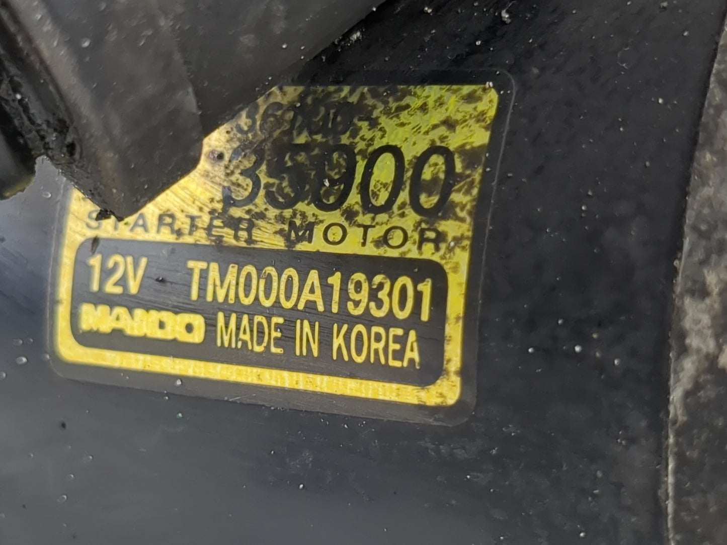 2003-2006 Kia Sorento Car Starter Motor Solenoid OEM P/N:TM000A19301 Fits Fits 2003 2004 2005 2006 OEM Used Auto Parts - Oem