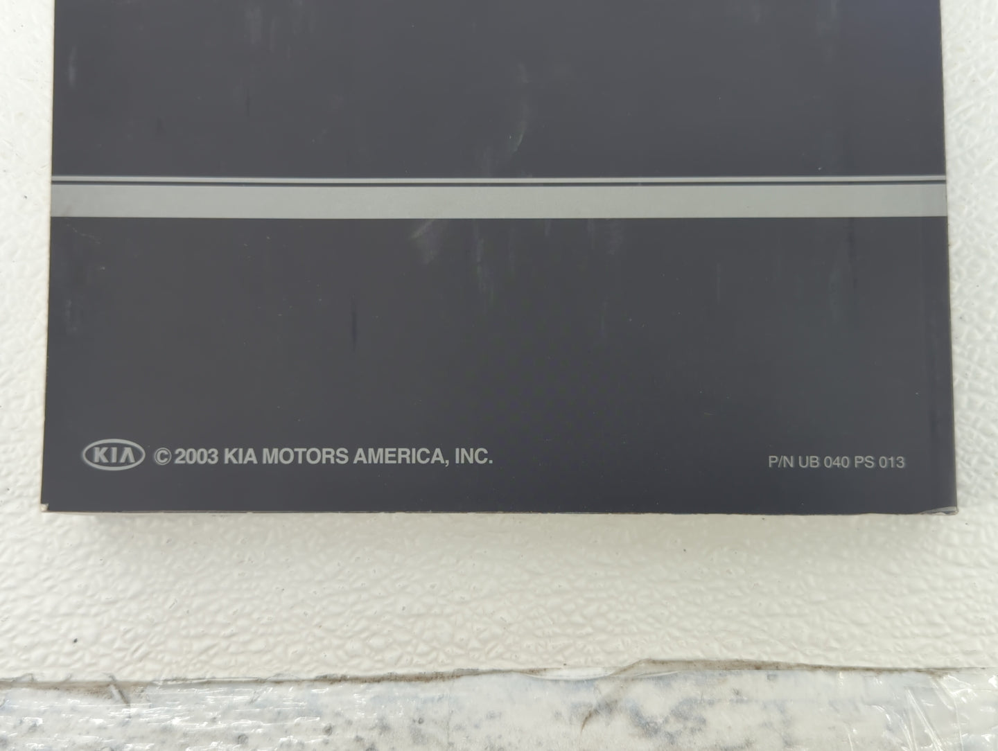 2004 Kia Sorento Owners Manual Book Guide OEM Used Auto Parts - Oemusedautoparts1.com
