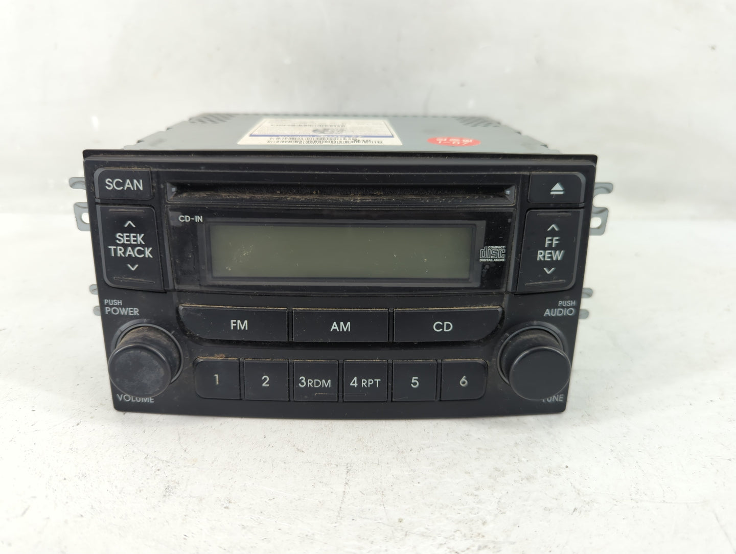 2004 Kia Spectra Radio AM FM Cd Player Receiver Replacement P/N:96150-2F100 Fits OEM Used Auto Parts - Oemusedautoparts1.com