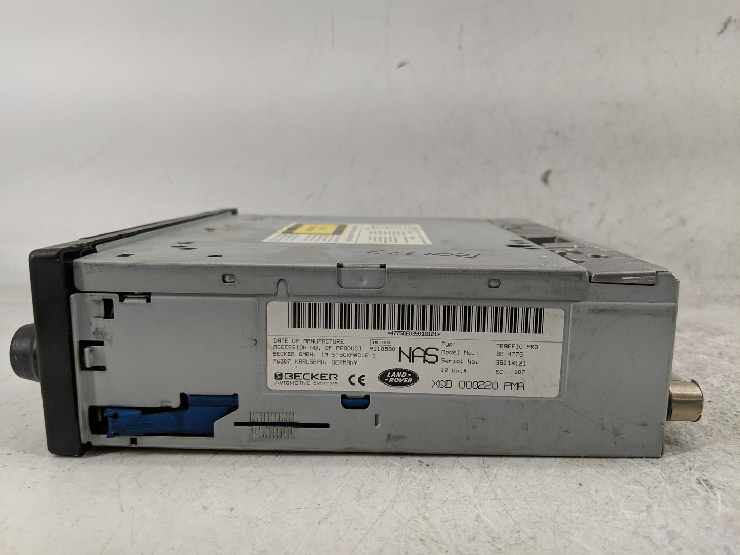 2004 Land Rover Range Rover Radio AM FM Cd Player Receiver Replacement Fits Fits 2002 2003 2005 OEM Used Auto Parts - Oemuse